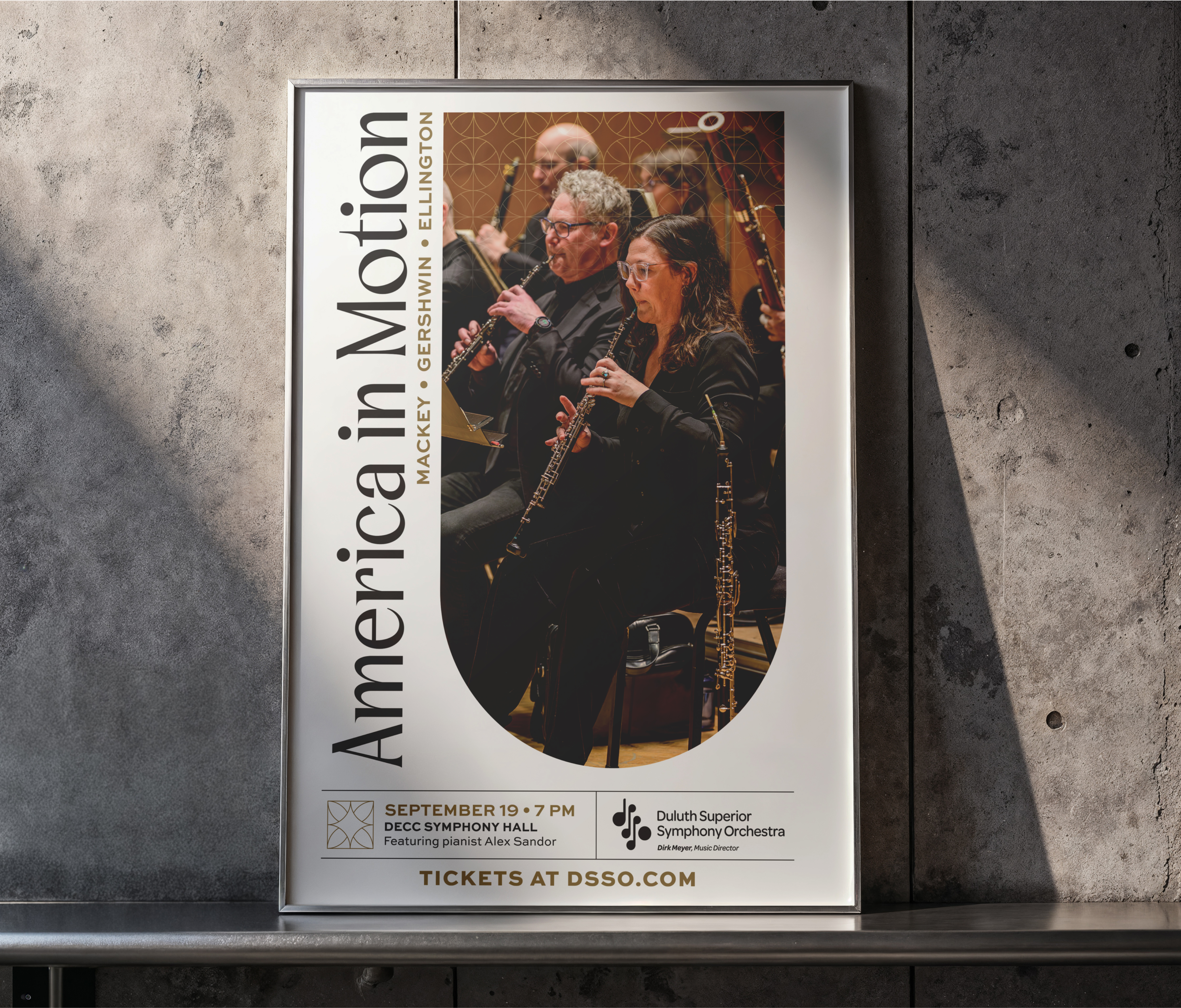 America in Motion concert poster